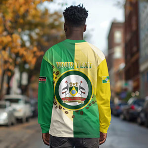 Personalised Nairobi Kenya Long Sleeve Shirt Coat Of Arms With Coffee
