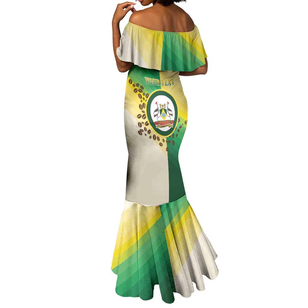 Personalised Nairobi Kenya Mermaid Dress Coat Of Arms With Coffee
