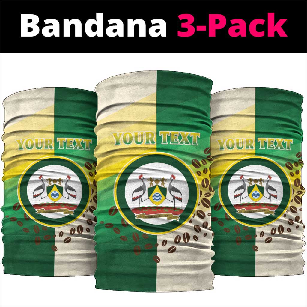 Personalised Nairobi Kenya Neck Gaiter Coat Of Arms Coffee LT15