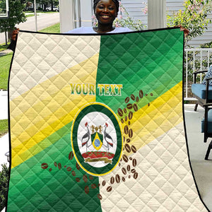 Personalised Nairobi Kenya Quilt Coat Of Arms With Coffee