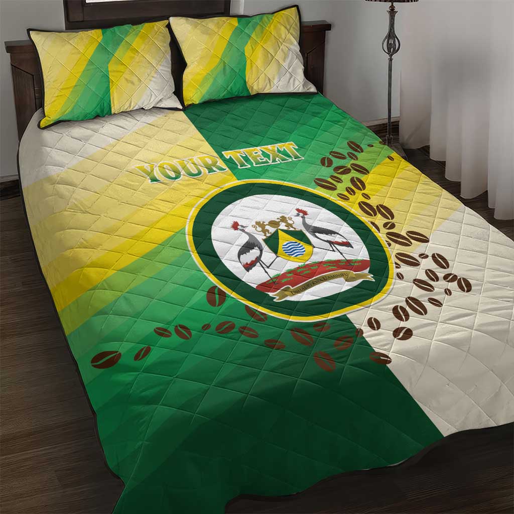 Personalised Nairobi Kenya Quilt Bed Set Coat Of Arms With Coffee