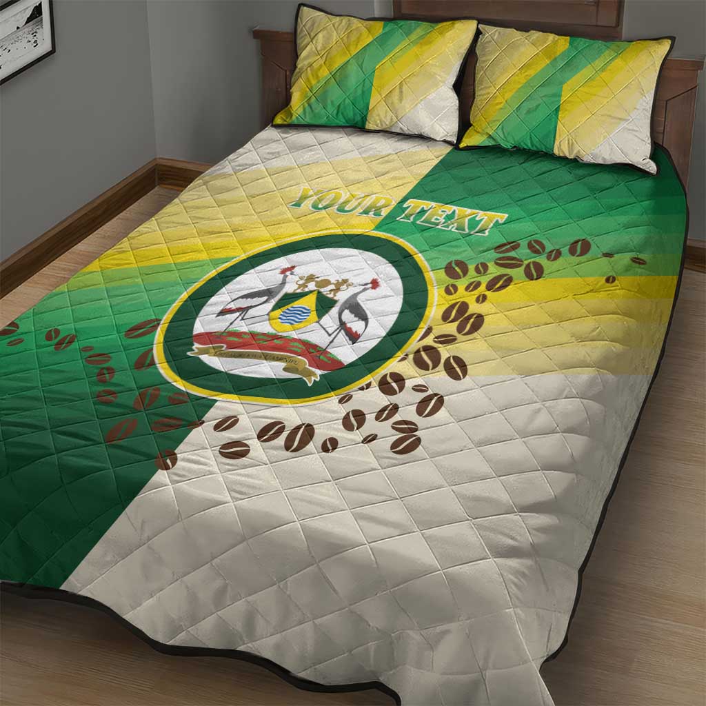 Personalised Nairobi Kenya Quilt Bed Set Coat Of Arms With Coffee