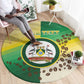 Personalised Nairobi Kenya Round Carpet Coat Of Arms With Coffee