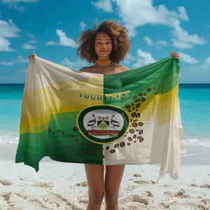Personalised Nairobi Kenya Sarong Coat Of Arms With Coffee