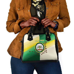 Personalised Nairobi Kenya Shoulder Handbag Coat Of Arms With Coffee