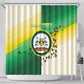 Personalised Nairobi Kenya Shower Curtain Coat Of Arms With Coffee