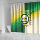 Personalised Nairobi Kenya Shower Curtain Coat Of Arms With Coffee