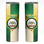 Personalised Nairobi Kenya Skinny Tumbler Coat Of Arms With Coffee