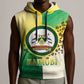 Personalised Nairobi Kenya Sleeveless Hoodie Coat Of Arms With Coffee - African Pride