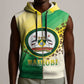 Personalised Nairobi Kenya Sleeveless Zip Hoodie Coat Of Arms With Coffee - African Pride