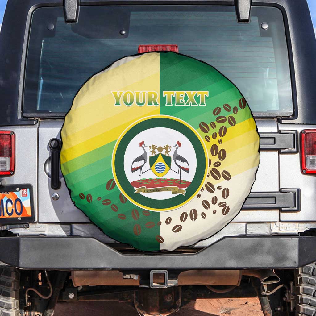 Personalised Nairobi Kenya Spare Tire Cover Coat Of Arms With Coffee