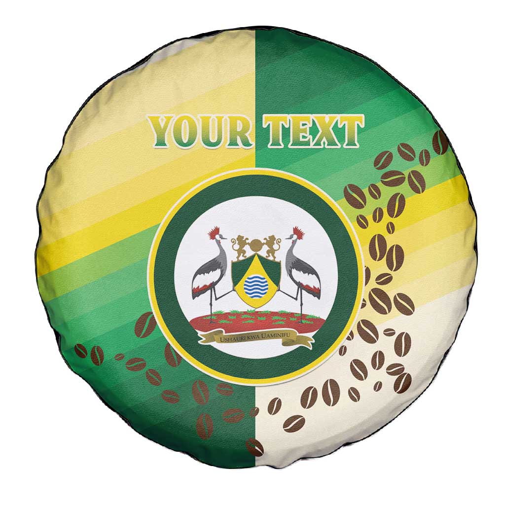 Personalised Nairobi Kenya Spare Tire Cover Coat Of Arms With Coffee