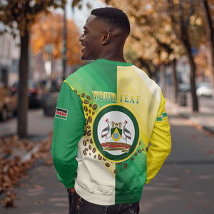 Personalised Nairobi Kenya Sweatshirt Coat Of Arms With Coffee