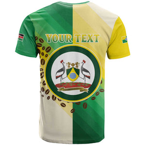 Personalised Nairobi Kenya T shirt Coat Of Arms With Coffee