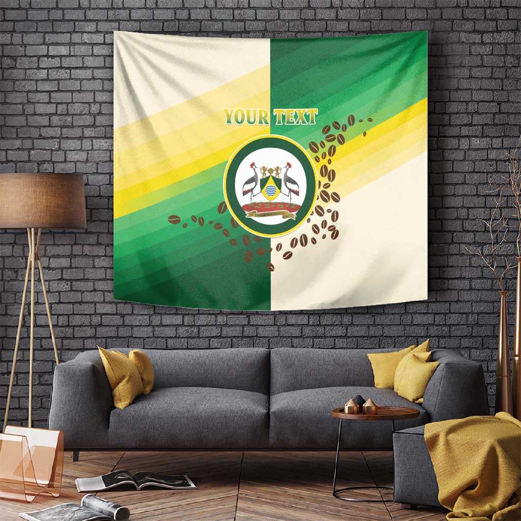 Personalised Nairobi Kenya Tapestry Coat Of Arms With Coffee