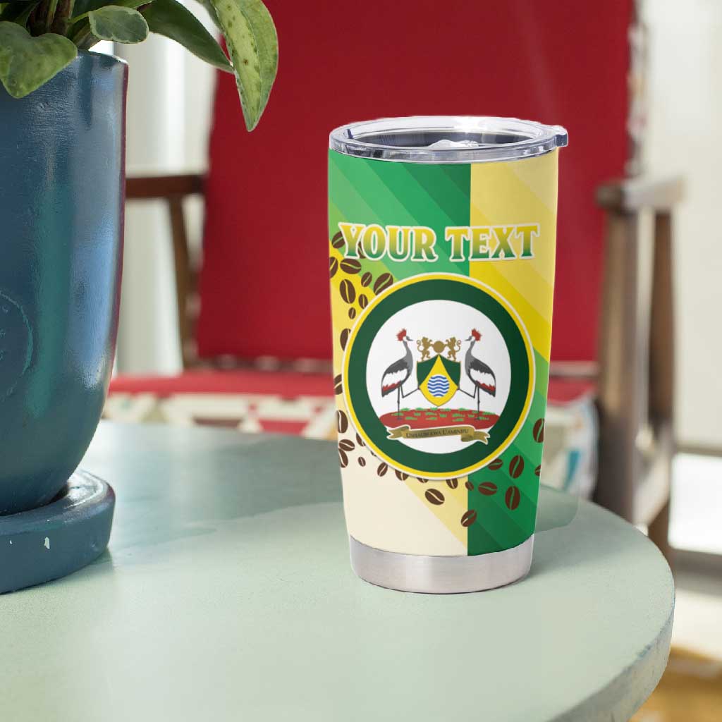 Personalised Nairobi Kenya Tumbler Cup Coat Of Arms With Coffee