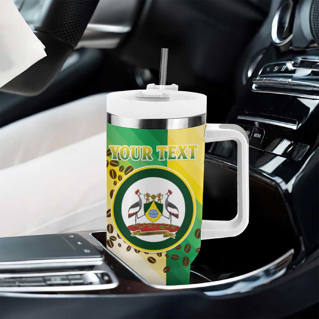Personalised Nairobi Kenya Tumbler With Handle Coat Of Arms With Coffee