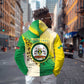 Personalised Nairobi Kenya Zip Hoodie Coat Of Arms With Coffee