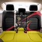 Jamhuri ya Uganda Rugby Custom Back Car Seat Cover With Black Crowned Crane Mascot