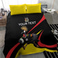 Jamhuri ya Uganda Rugby Custom Bedding Set With Black Crowned Crane Mascot