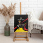 Jamhuri ya Uganda Rugby Custom Canvas Wall Art With Black Crowned Crane Mascot