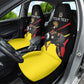 Jamhuri ya Uganda Rugby Custom Car Seat Cover With Black Crowned Crane Mascot