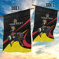 Jamhuri ya Uganda Rugby Custom Garden Flag With Black Crowned Crane Mascot