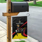 Jamhuri ya Uganda Rugby Custom Garden Flag With Black Crowned Crane Mascot