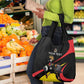 Jamhuri ya Uganda Rugby Custom Grocery Bag With Black Crowned Crane Mascot