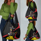 Jamhuri ya Uganda Rugby Custom Grocery Bag With Black Crowned Crane Mascot