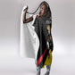 Jamhuri ya Uganda Rugby Custom Hooded Blanket With Black Crowned Crane Mascot