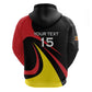 Jamhuri ya Uganda Rugby Custom Hoodie With Black Crowned Crane Mascot
