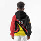 Jamhuri ya Uganda Rugby Custom Kid Hoodie With Black Crowned Crane Mascot