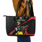 Jamhuri ya Uganda Rugby Custom Leather Tote Bag With Black Crowned Crane Mascot