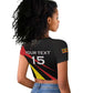 Jamhuri ya Uganda Rugby Custom Raglan Cropped T shirt With Black Crowned Crane Mascot