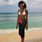 Jamhuri ya Uganda Rugby Custom Sarong With Black Crowned Crane Mascot