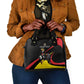 Jamhuri ya Uganda Rugby Custom Shoulder Handbag With Black Crowned Crane Mascot