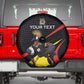 Jamhuri ya Uganda Rugby Custom Spare Tire Cover With Black Crowned Crane Mascot