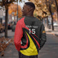 Jamhuri ya Uganda Rugby Custom Sweatshirt With Black Crowned Crane Mascot