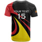 Jamhuri ya Uganda Rugby Custom T shirt With Black Crowned Crane Mascot