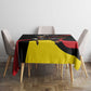 Jamhuri ya Uganda Rugby Custom Tablecloth With Black Crowned Crane Mascot