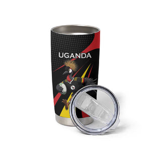 Jamhuri ya Uganda Rugby Custom Tumbler Cup With Black Crowned Crane Mascot