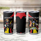 Jamhuri ya Uganda Rugby Custom Tumbler Cup With Black Crowned Crane Mascot