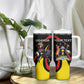 Jamhuri ya Uganda Rugby Custom Tumbler With Handle With Black Crowned Crane Mascot