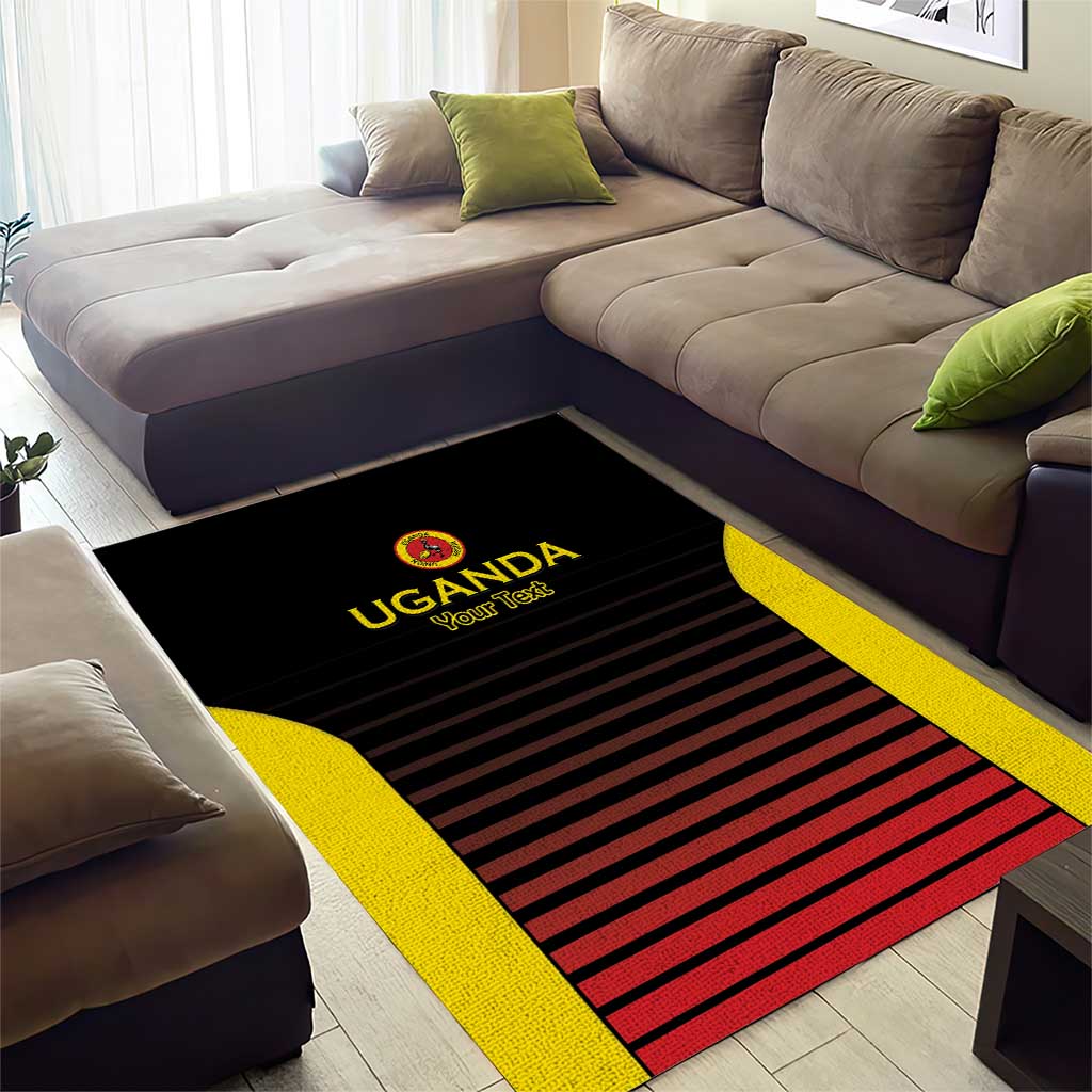 Jamhuri ya Uganda Rugby Custom Area Rug Go Champions Cranes