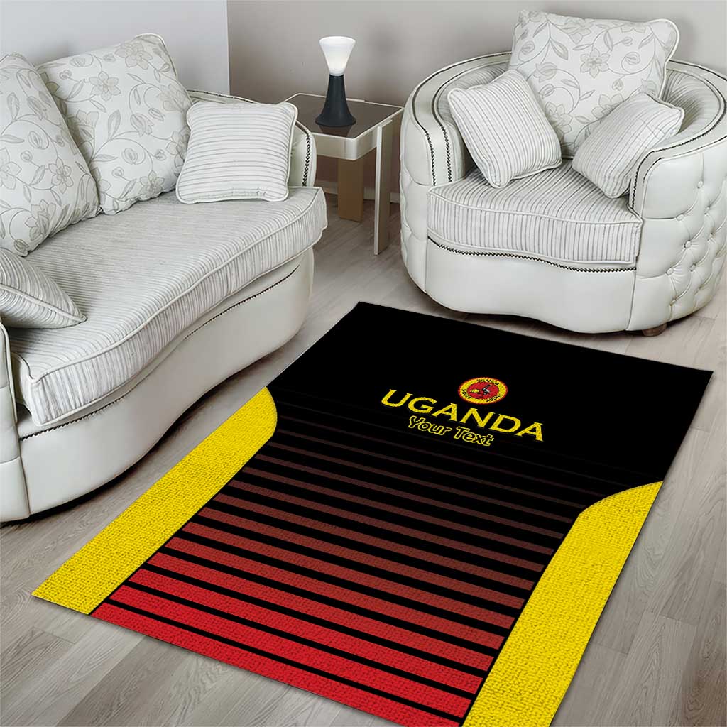 Jamhuri ya Uganda Rugby Custom Area Rug Go Champions Cranes