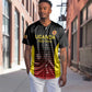 Jamhuri ya Uganda Rugby Custom Baseball Jersey Go Champions Cranes