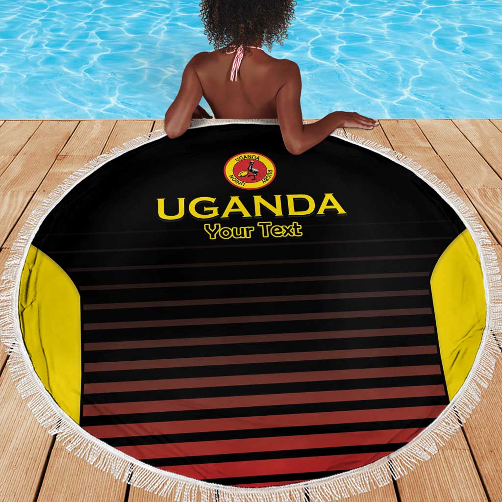 Jamhuri ya Uganda Rugby Custom Beach Blanket Go Champions Cranes