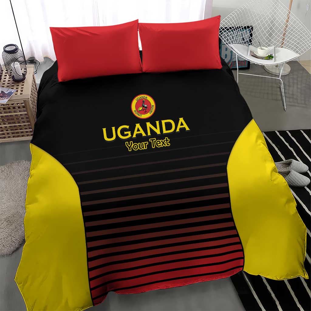 Jamhuri ya Uganda Rugby Custom Bedding Set Go Champions Cranes