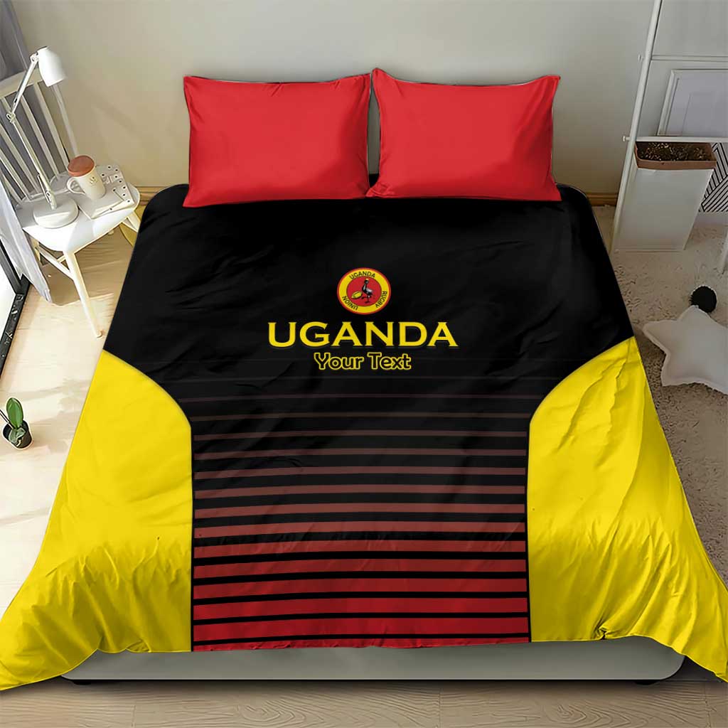 Jamhuri ya Uganda Rugby Custom Bedding Set Go Champions Cranes